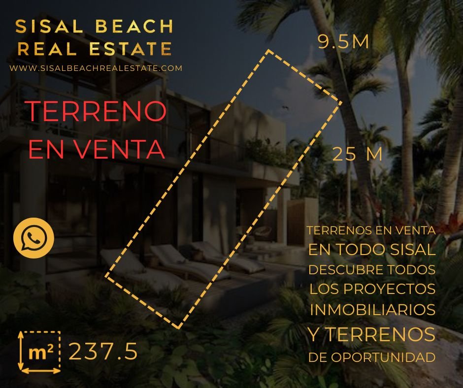 Departamento frente al mar de 62 m² en Sisal