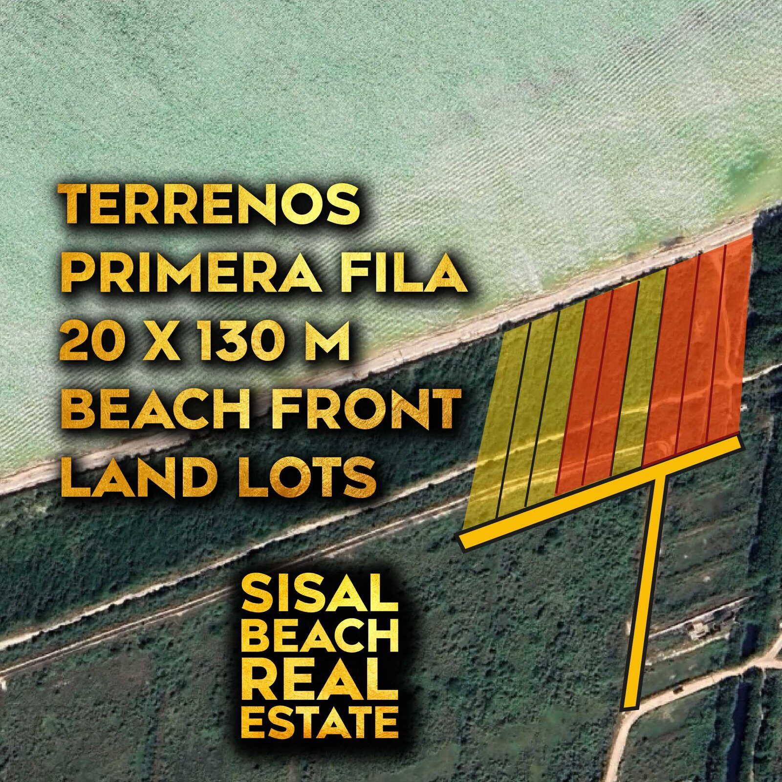Terreno frente al mar en Sisal