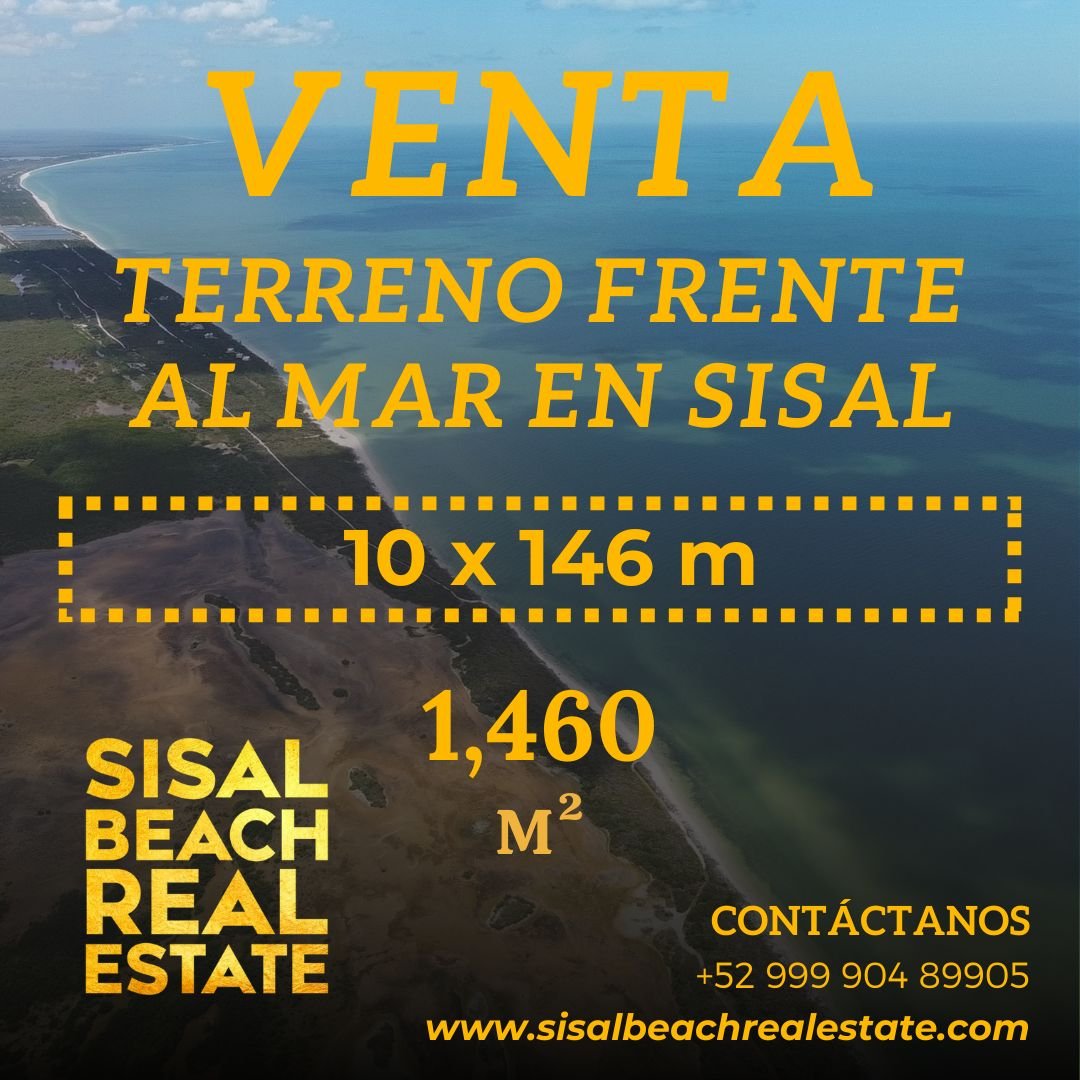 Terreno frente al mar en Sisal
