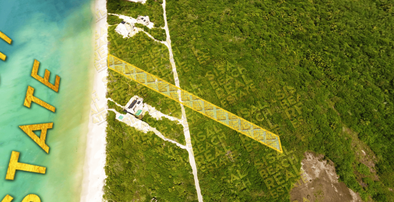 Terreno frente al mar de 550 m² en Sisal