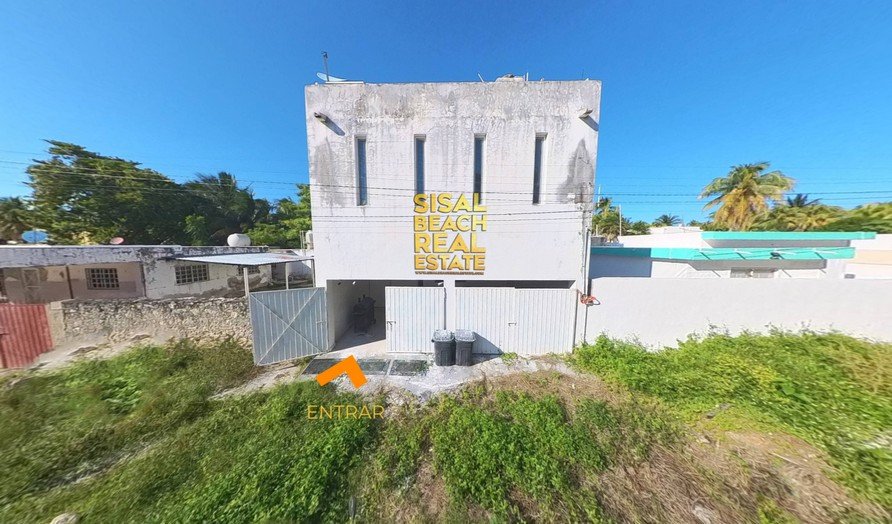 Terreno frente al mar de 1,300 m² en Sisal