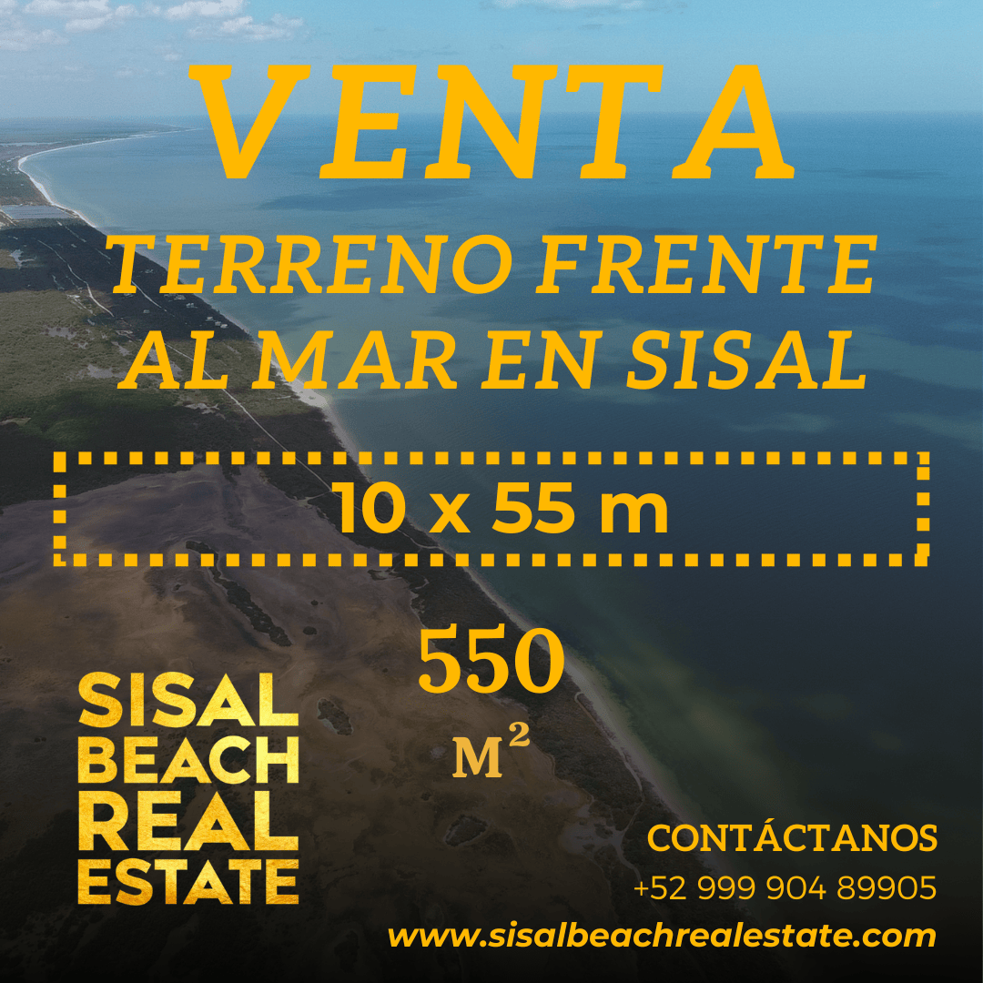 Departamento frente al mar en Sisal